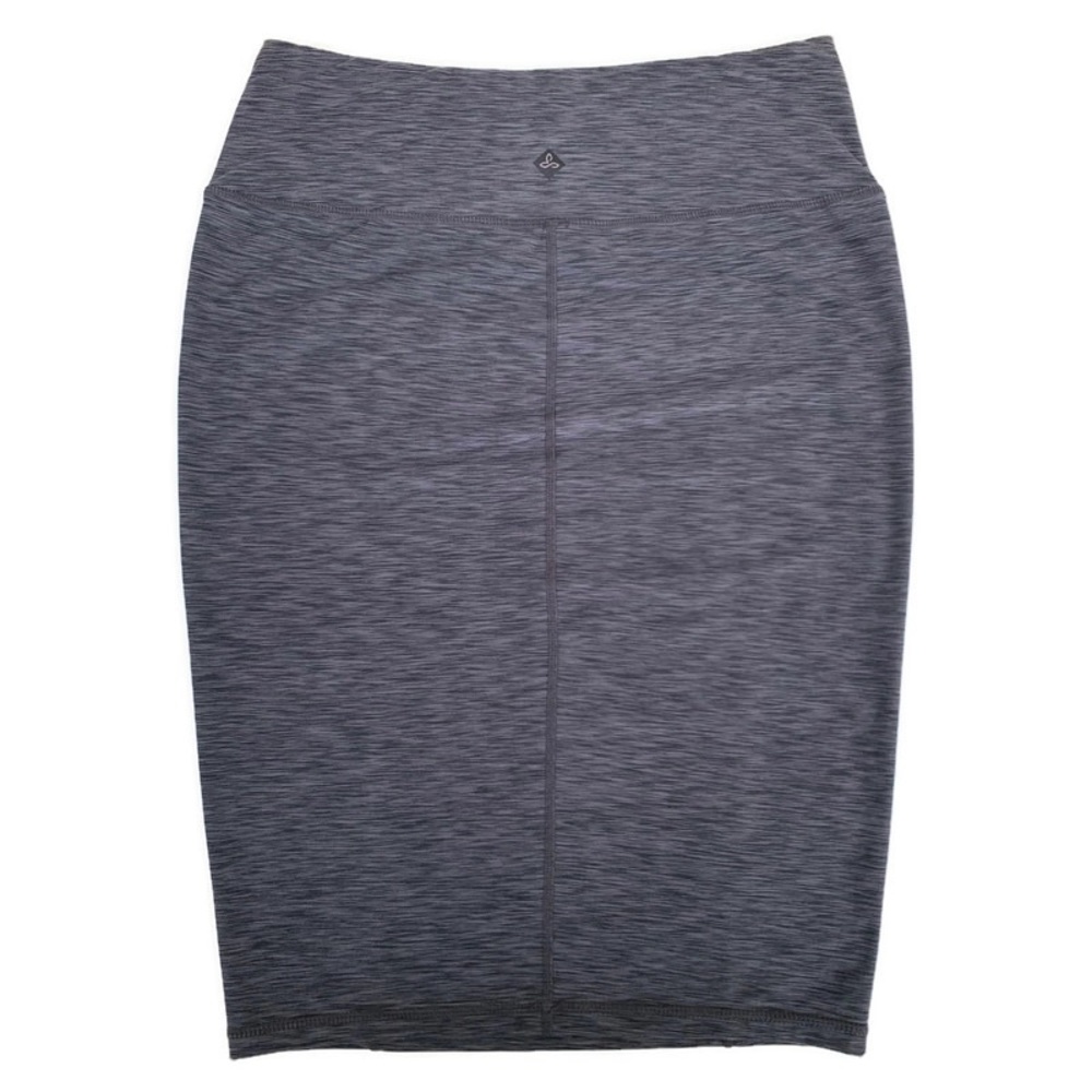 Prana Vertex Charcoal Space Dye Pull On Stretch Pencil Skirt XS